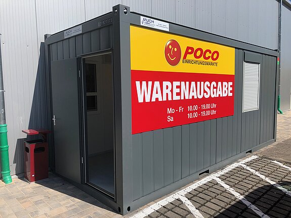 Isolierte Alu-Leichtbauhalle und Bürocontainer für POCO Einrichtungsmärkte GmbH in Görgeshausen - 5