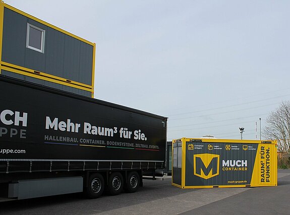 MUCH Mietcontainer für Lager, Büro & Baustelle