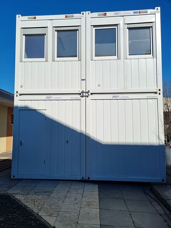 Isolierte Bürocontainer Doppelanlage für Weton Baustoffe GmbH in Limburg - 3