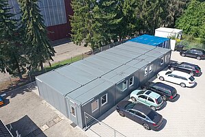 15 Bürocontainer als Büroanlage mit Sanitärcontainer und Lagercontainern für die Stadtwerke in Diez - 1