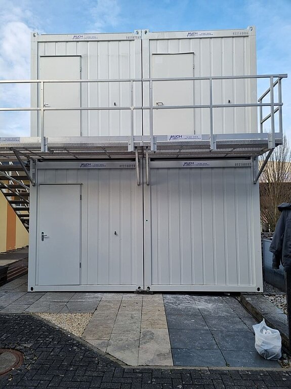 Isolierte Bürocontainer Doppelanlage für Weton Baustoffe GmbH in Limburg - 6