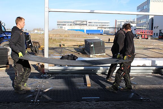 600qm Bodenschutzplatten Groundprotect S als Boden in einer Lagerhalle - 5